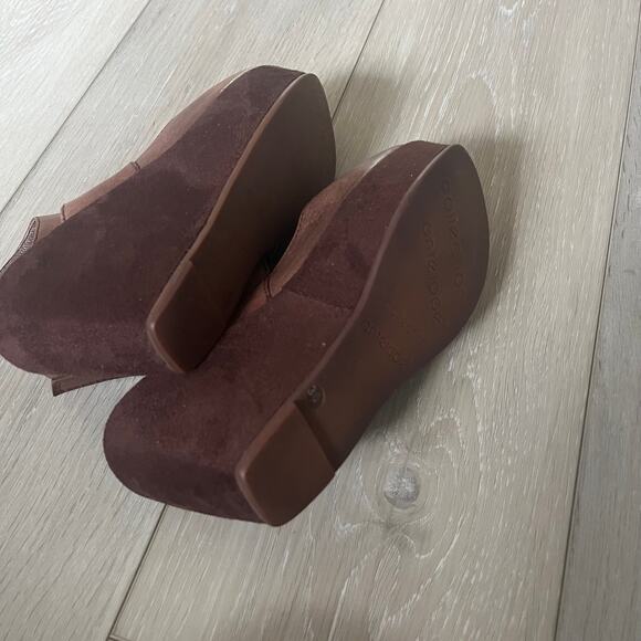 Antelope Women's 36 / US 5-5.5 Brown Leather Suede Wedge Heel Platform Sandal - Picture 5 of 6